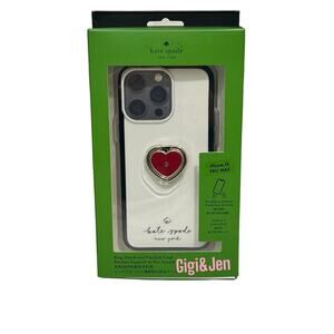 Kate Spade Heart Stability Ring and Case iPhone 15 Pro MAX Heart ring stand